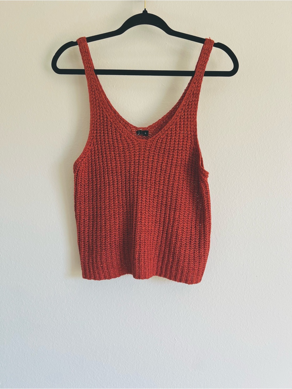 Moon & Madison Rust Knit Tank Top - Women